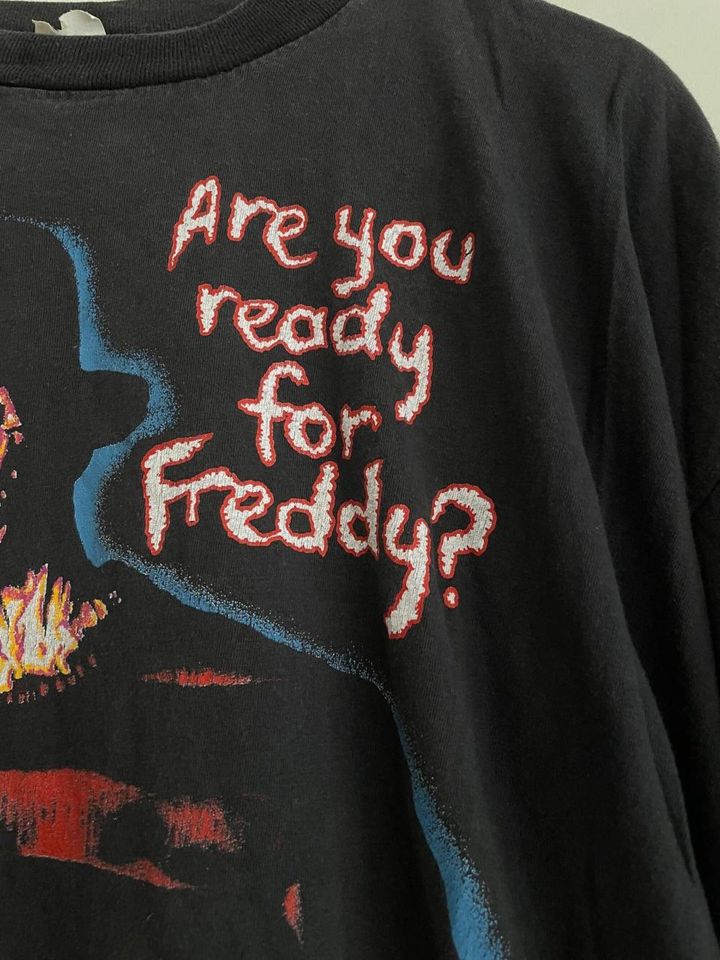 Vintage 1990 Freddy Krueger Big Face Horror T-shirt