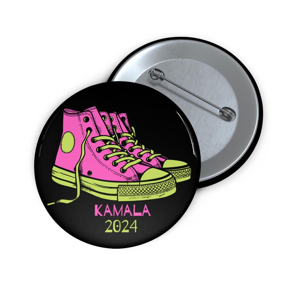 Kamala Harris 2024,  Pin Buttons, Kamala's Running Shoes