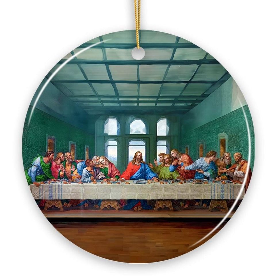 Leonardo da Vinci The Last Supper Ceramic Ornament