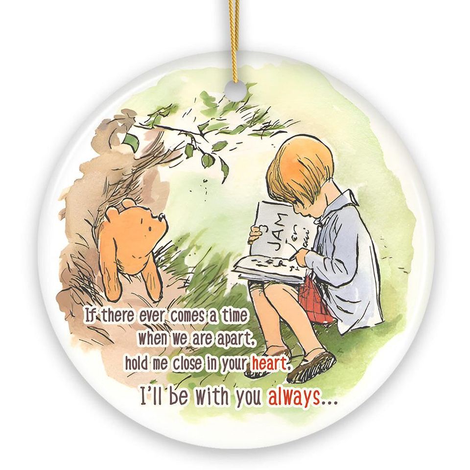 If We're Apart Keep Me in Your Heart Ceramic Ornament