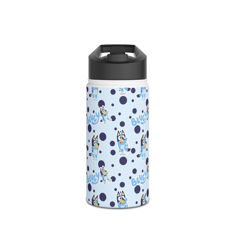 BlueyDad Stainless Steel Water Bottle, Standard Lid