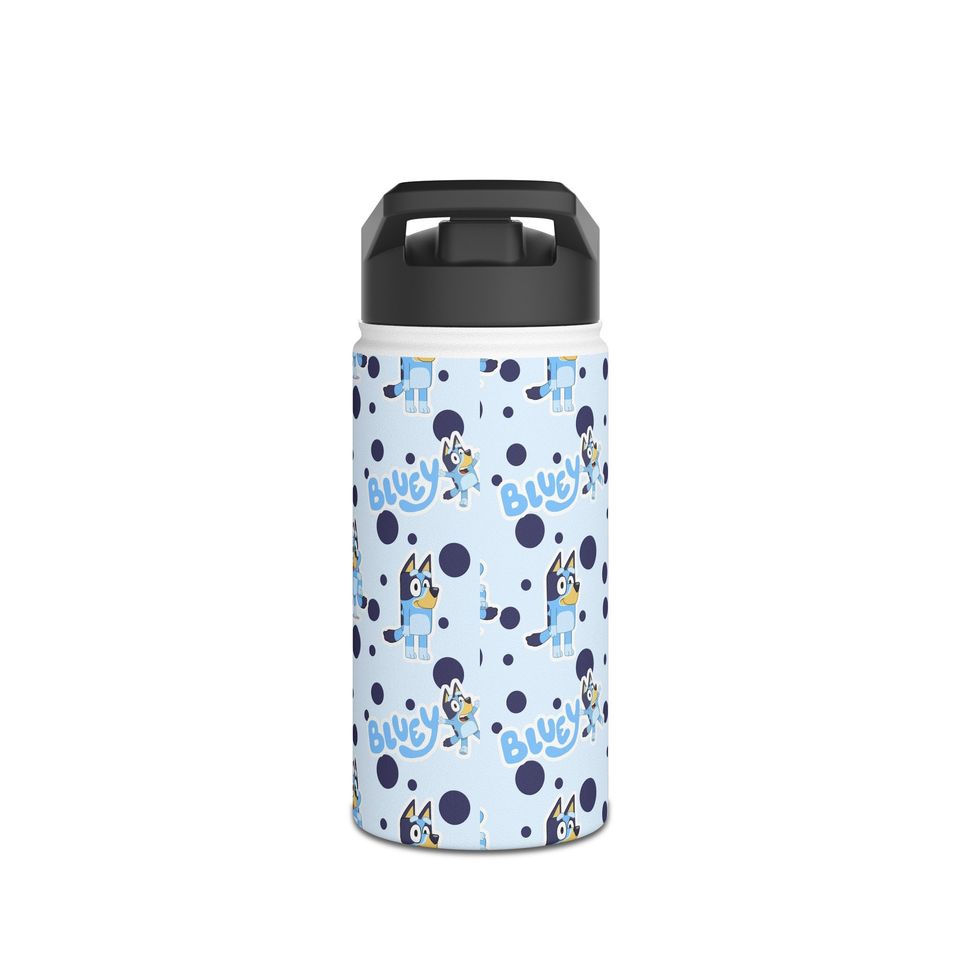 BlueyDad Stainless Steel Water Bottle, Standard Lid