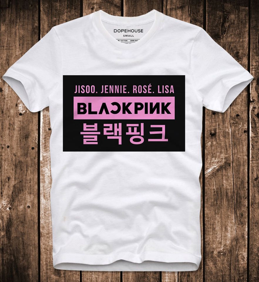 T-Shirt Blackpink Square Up Jennie Ros Jisoo Lisa Smooth