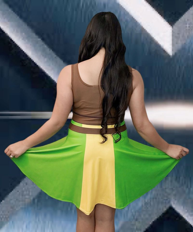 Cosplay Shadow Sprinter: 'The Anna Superhero' Skater Dress"