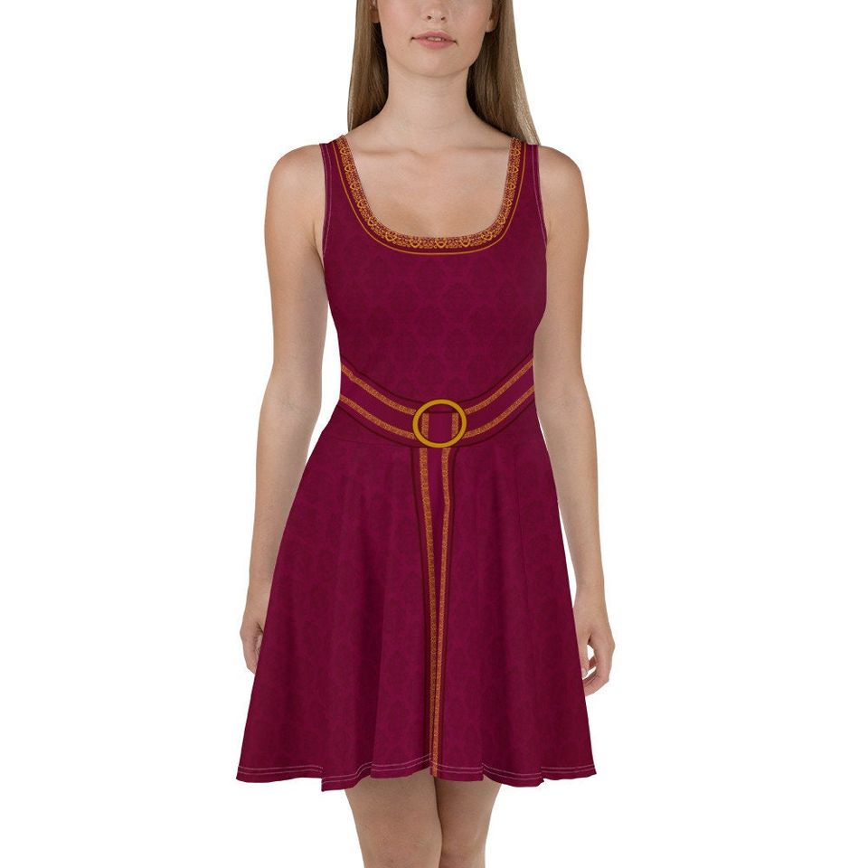 Cosplay Tower Enchantment: 'Eternal Elegance' Gothel Skater Dress