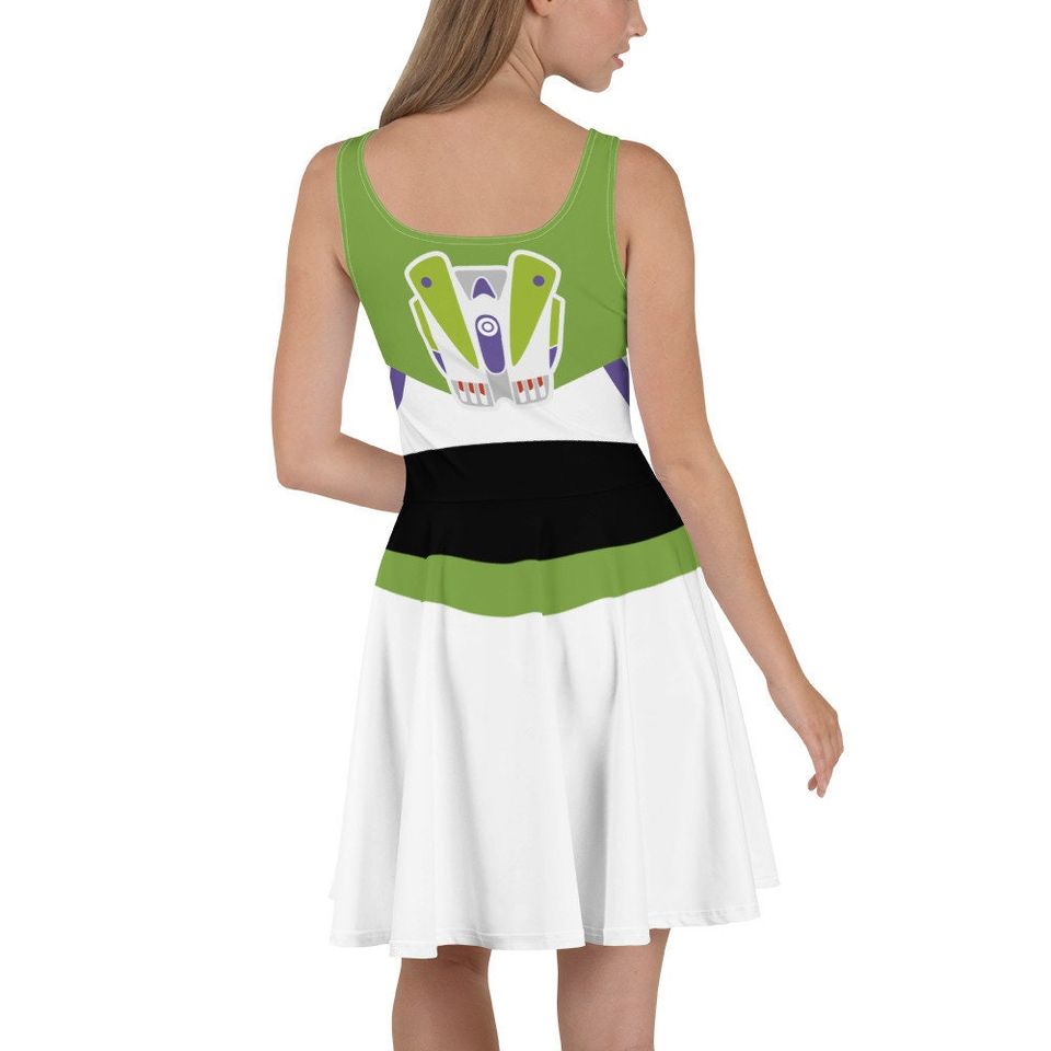 Space Explorer: 'Buzz' Women's Sleeveless Athletic Skater Dress