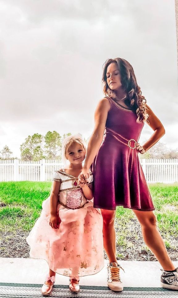 Cosplay Tower Enchantment: 'Eternal Elegance' Gothel Skater Dress
