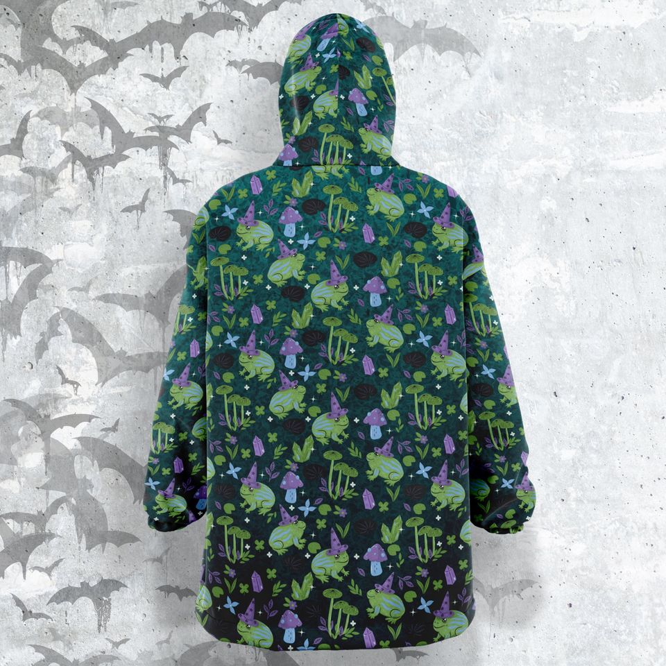 Witch Swamp Snug Hoodie: Magic Toad Wearable Blanket