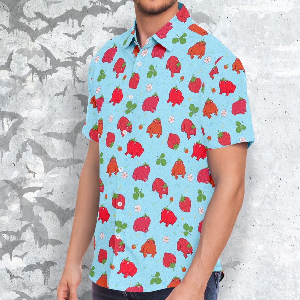 Enchanting Strawberry Toad Magical Button-Up