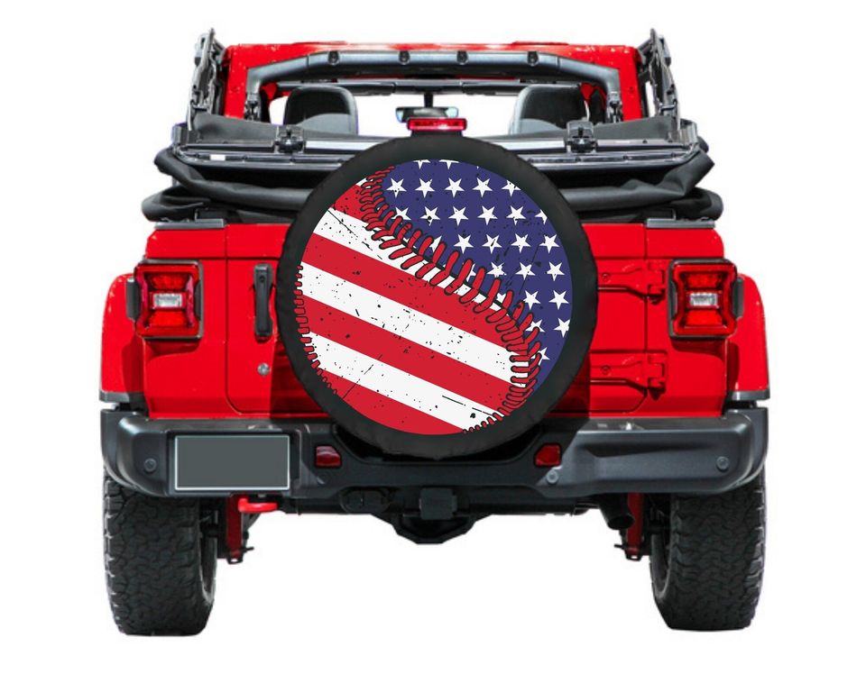 Baseball Spare Tire Cover