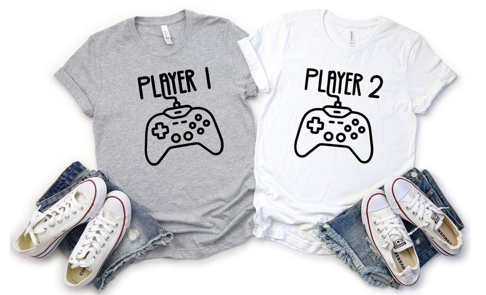 Player 1 Player 2,3,4 Matching Dad And Kids T-shirts, Father's day shirt, Dad gift