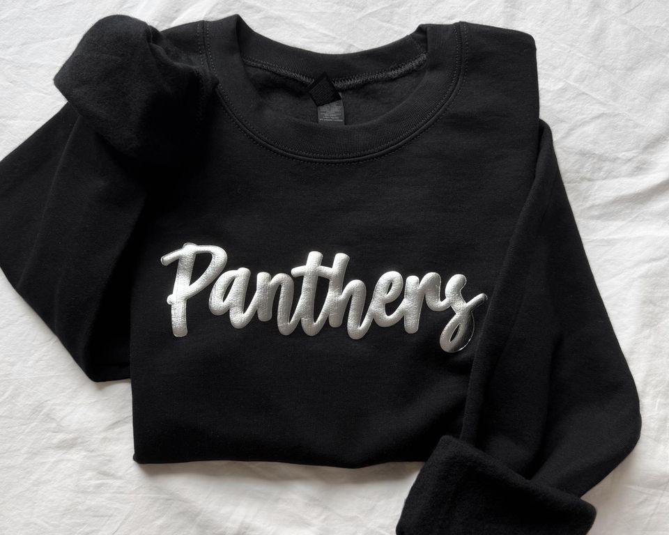 Custom Name Embossed Sweatshirt with Puff Print