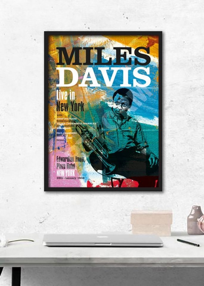 MILES DAVIS Live in New York Poster