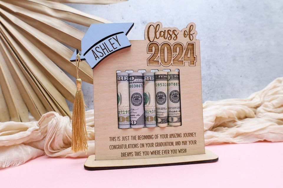 Personalized Grad Money Gift Holder