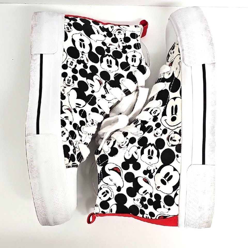 Disney Mickey Mouse Patterned High-Top Sneakers Women