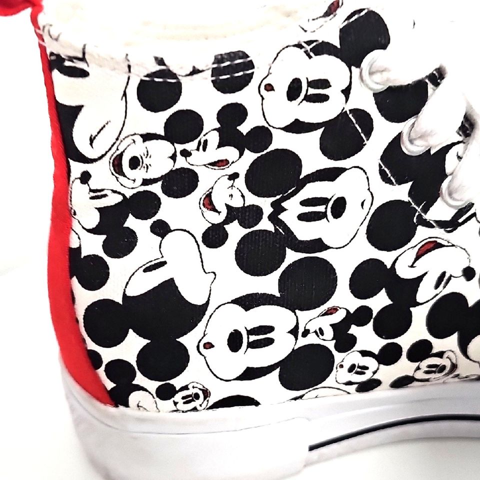Disney Mickey Mouse Patterned High-Top Sneakers Women
