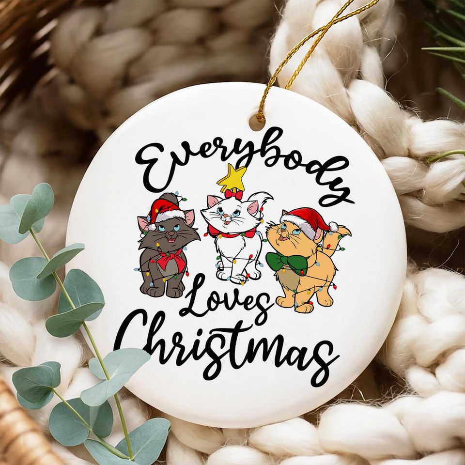 The Aristocats Christmas Ornament, Duchess Ornament, Thomas Omalley Ornament, Marie Ornament, Christmas Ornament Gifts
