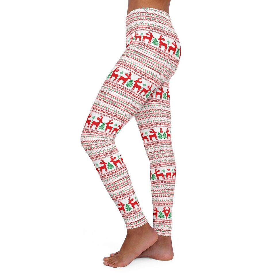 Christmas Leggings, Assorted Holiday And Winter Patterns, Yoga Workout Leggings, Holiday Gift Idea, Women's Ultra Soft Festive Leggi