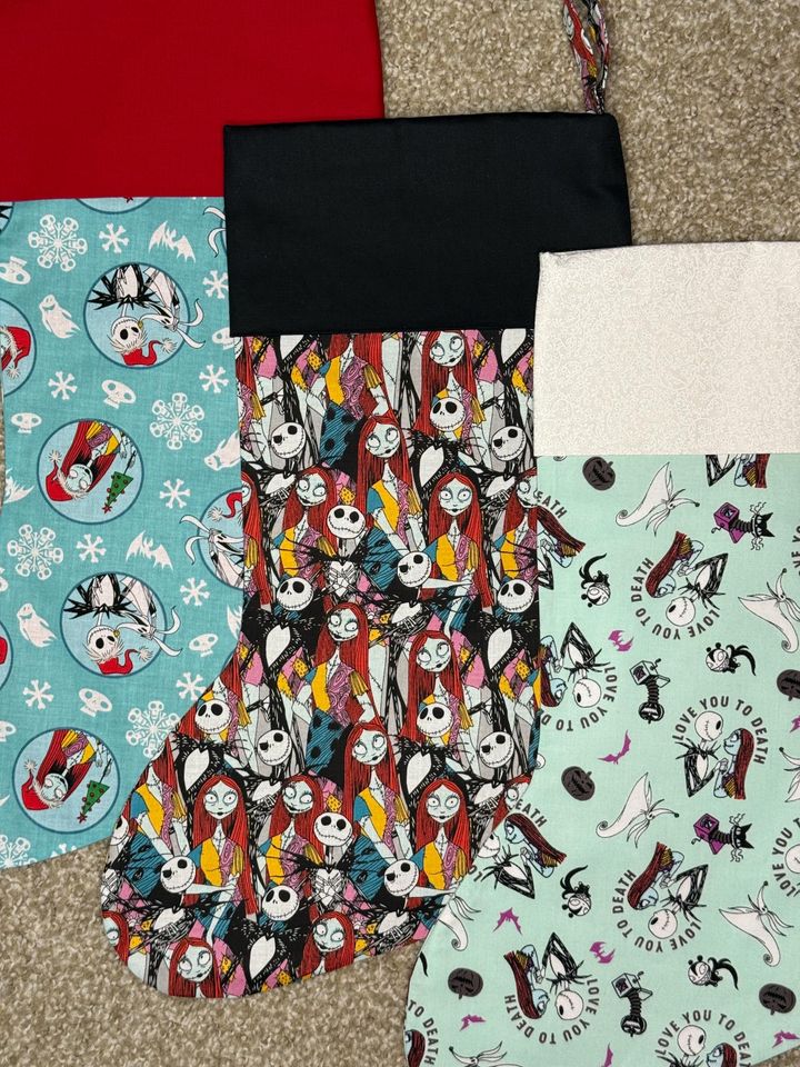 The Nightmare Before Christmas, Christmas Stocking, Christmas Decor, Holiday, Washable