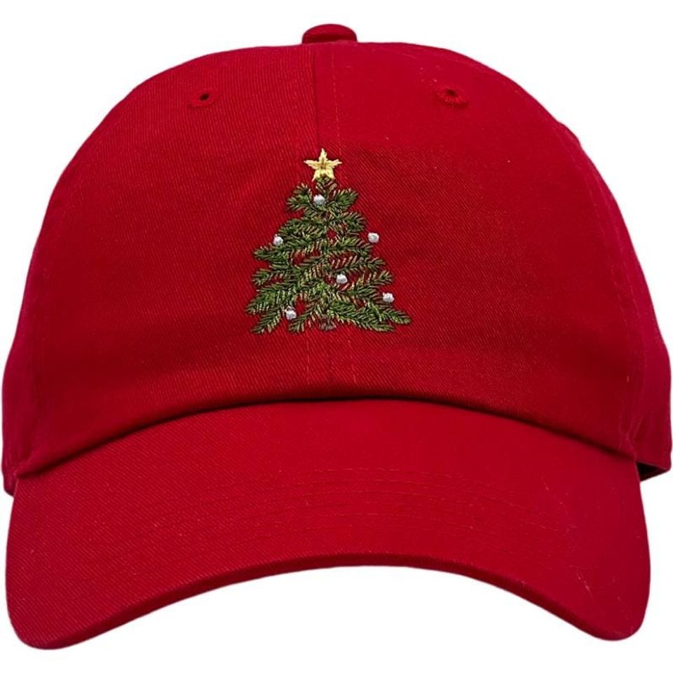 Christmas Tree Embroidery Hats, Adult and Children Embroidery Baseball caps,Mom&Dad baseball hats,Game Day Cap,Baseball Atletic cap