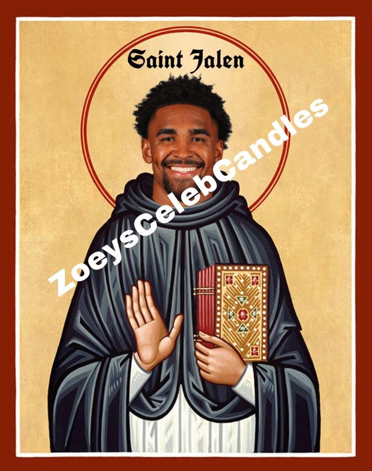 Saint Jalen Celebrity Prayer Candle Decorative Candle