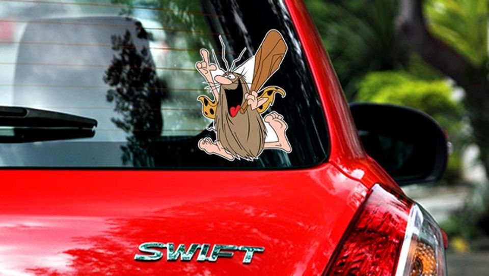 Captain Caveman Sticker / Vinyl