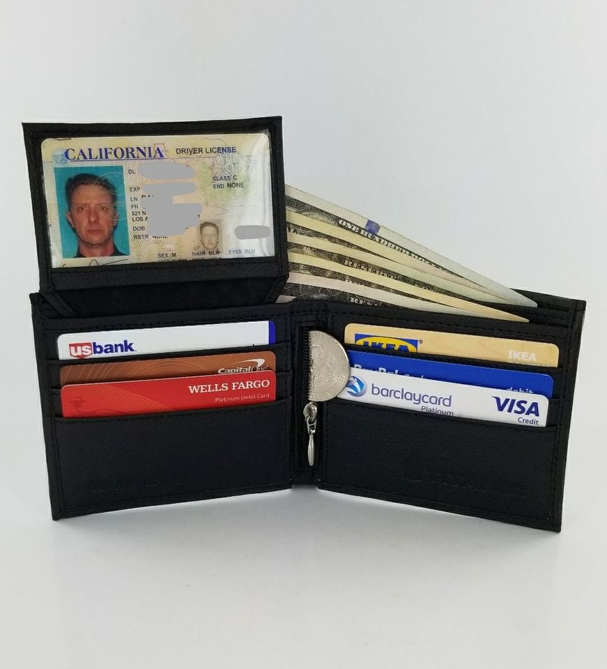 Genuine Handmade Space Guardians Leather Bifold EDC Wallet,Unique Gifts,Birthday Presents.Fully Laserprinted