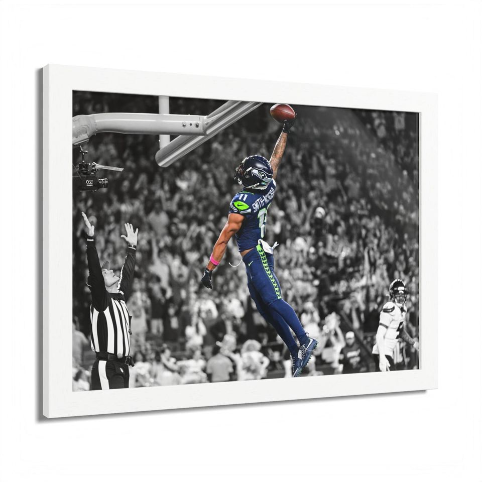 Seattle Seahawks Jaxon Smith-Njigba Dunk Poster Unframed