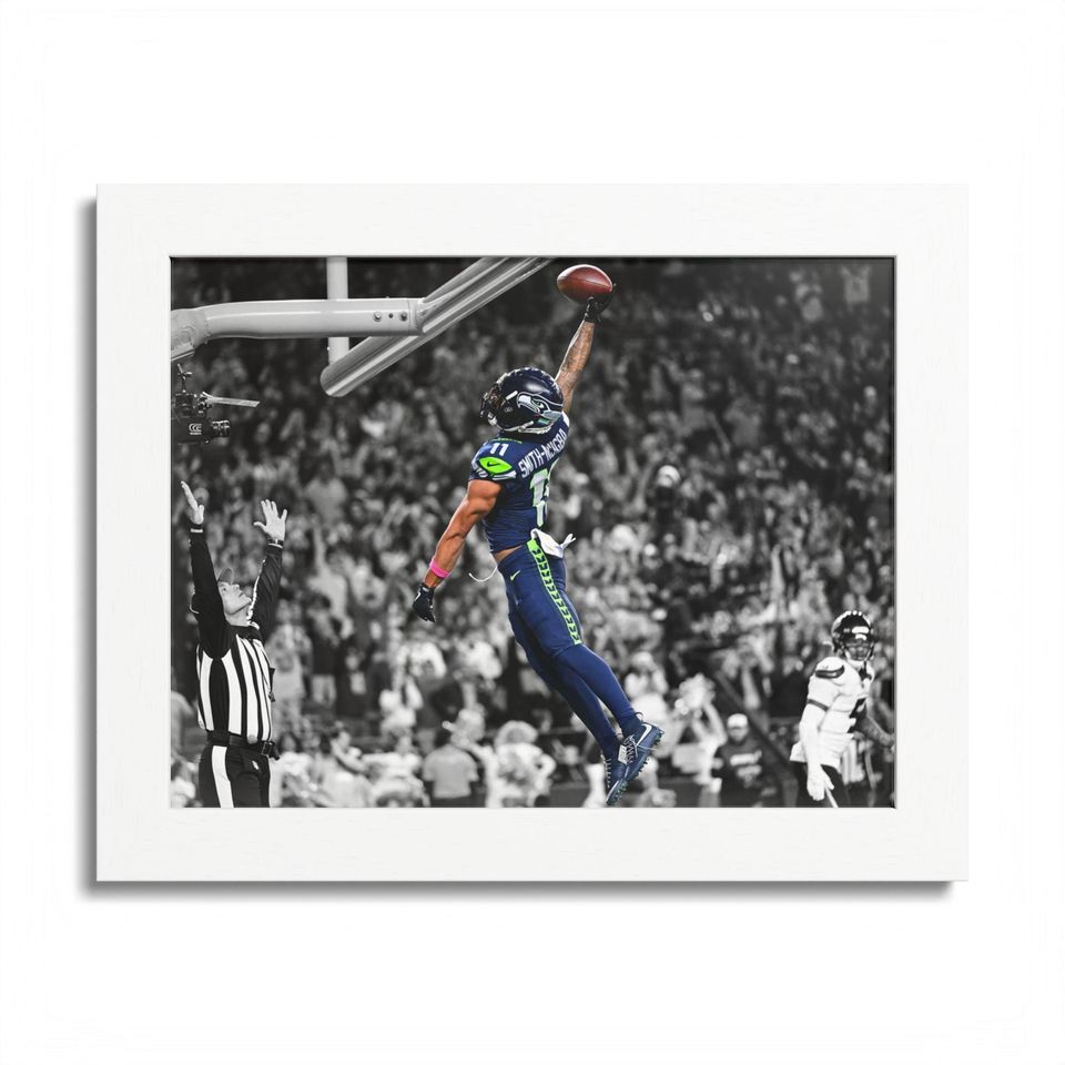 Seattle Seahawks Jaxon Smith-Njigba Dunk Poster Unframed