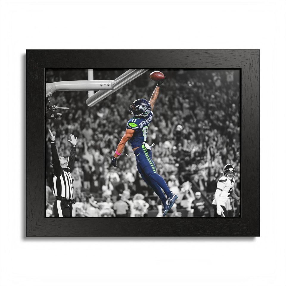 Seattle Seahawks Jaxon Smith-Njigba Dunk Poster Unframed