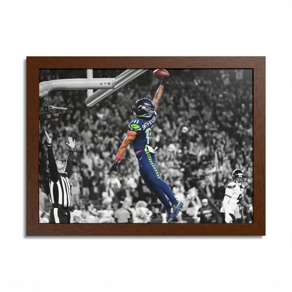 Seattle Seahawks Jaxon Smith-Njigba Dunk Poster Unframed