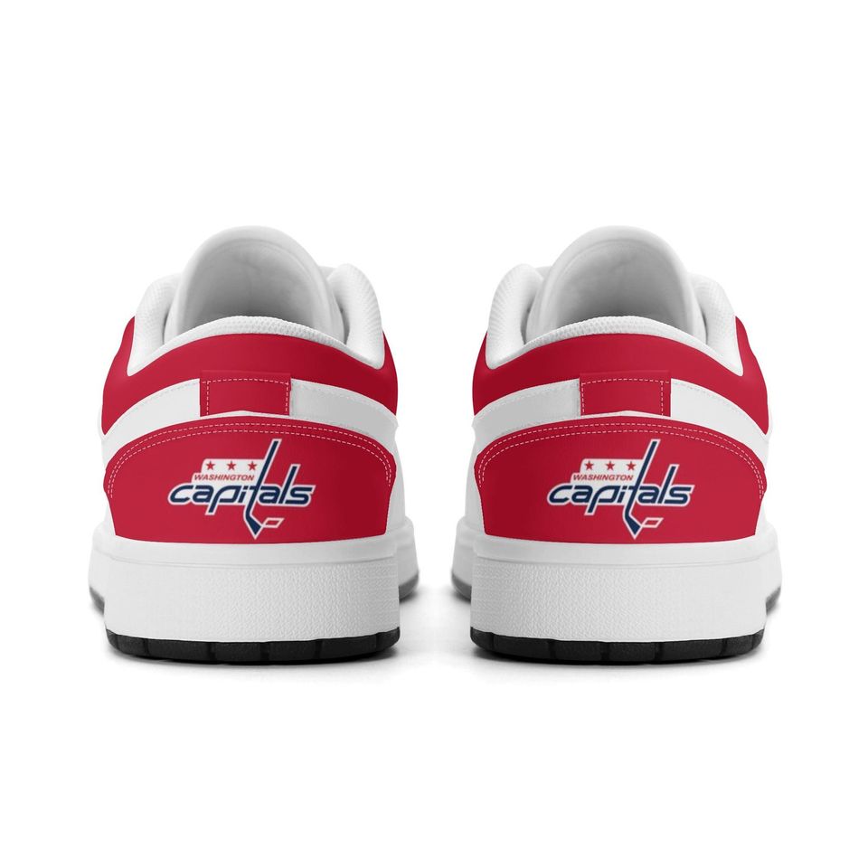 Washington Capitals Low Top Sneakers, NHL Fan Shoes, Gift for Hockey Lovers