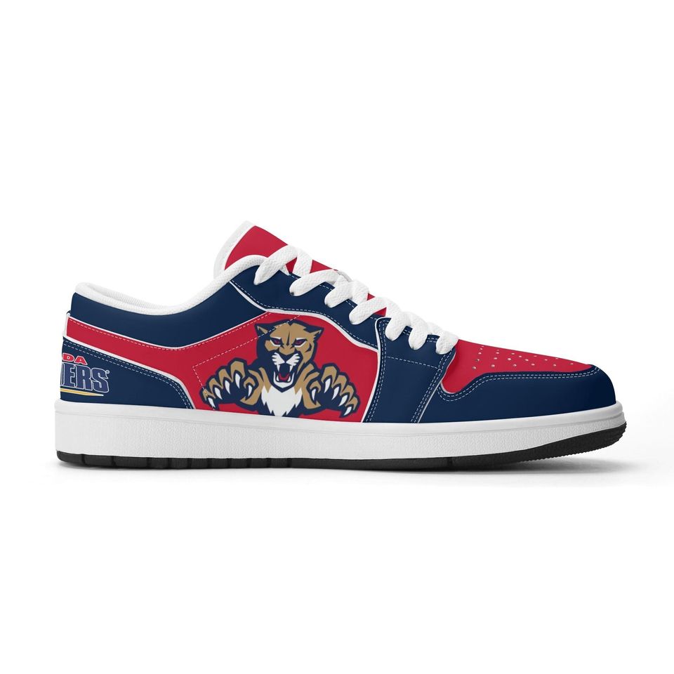 Florida Panthers Low Top Sneakers, NHL Fan Shoes, Gift for Hockey Lovers