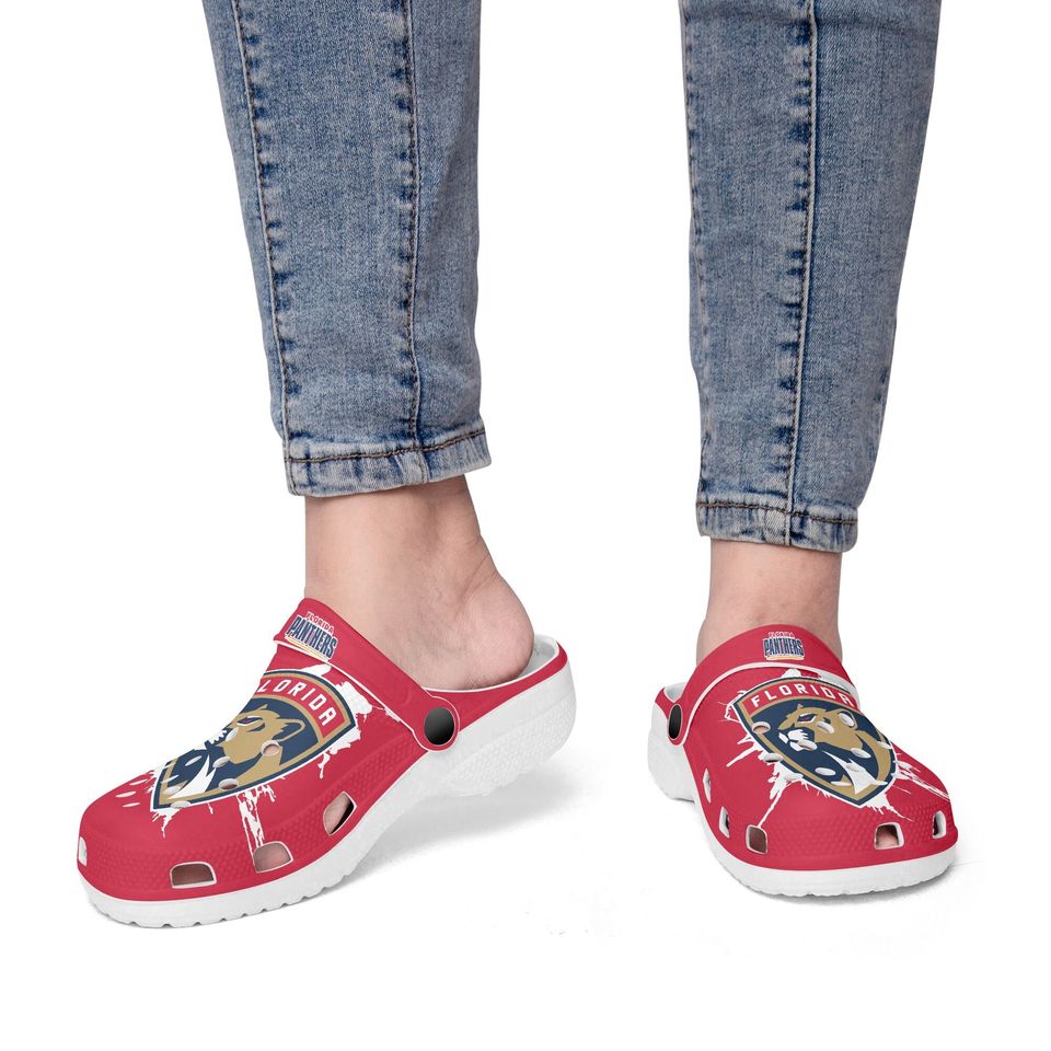 Florida Panthers Sandals, Clogs, Toe Sandal Soft Lightweight Footwear Men Women