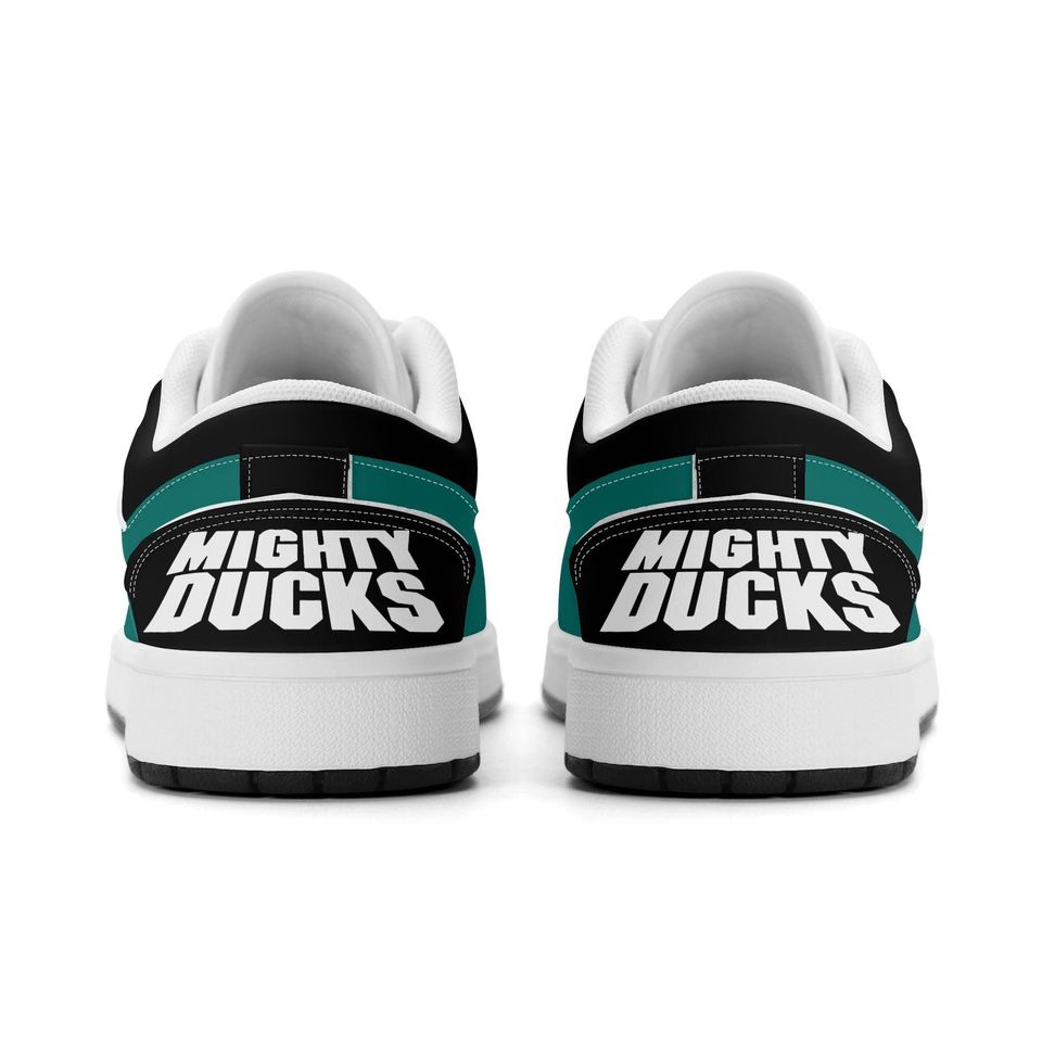 Mighty Ducks Low Top Sneakers, NHL Fan Shoes, Gift for Hockey Lovers