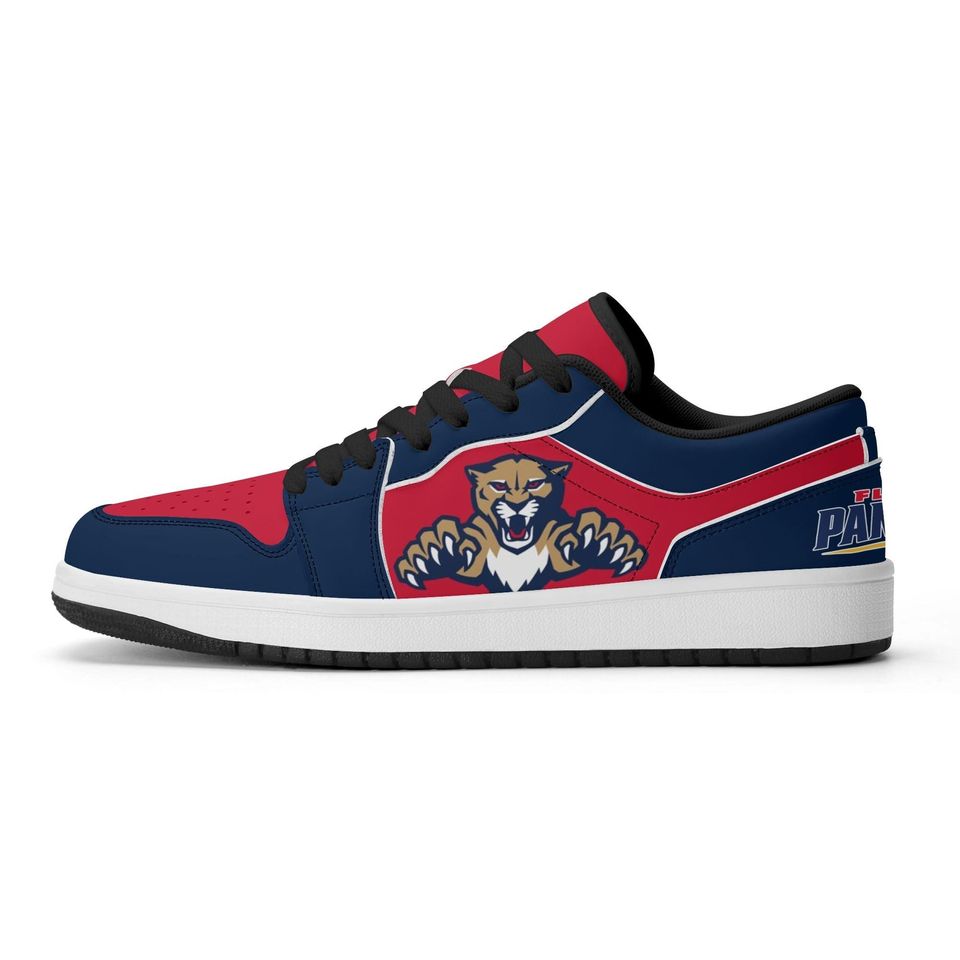 Florida Panthers Low Top Sneakers, NHL Fan Shoes, Gift for Hockey Lovers