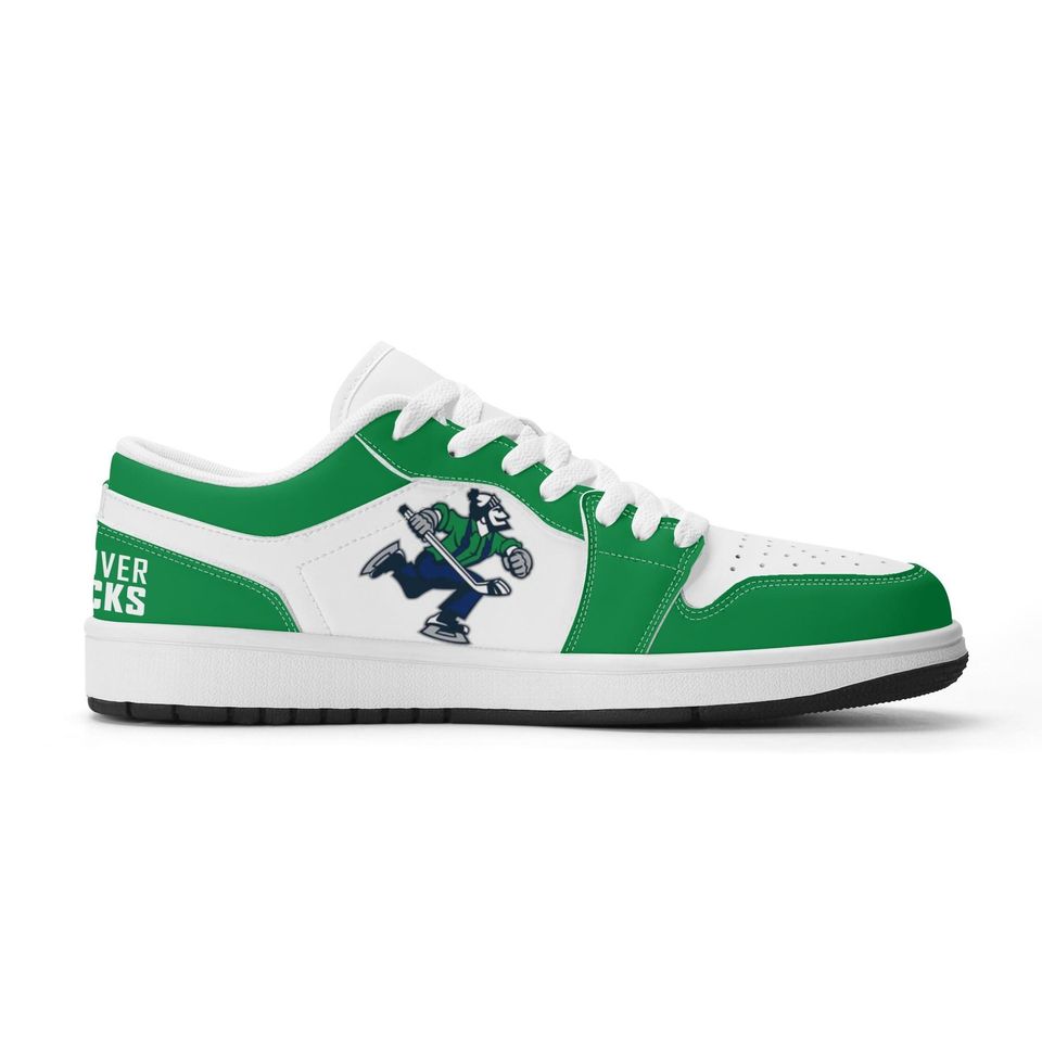Vancouver Canucks Low Top Sneakers, NHL Fan Shoes, Gift for Hockey Lovers