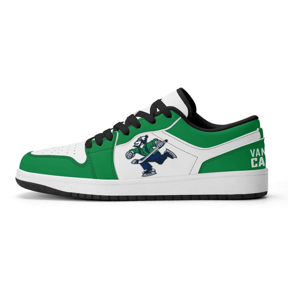 Vancouver Canucks Low Top Sneakers, NHL Fan Shoes, Gift for Hockey Lovers