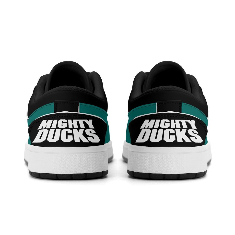 Mighty Ducks Low Top Sneakers, NHL Fan Shoes, Gift for Hockey Lovers
