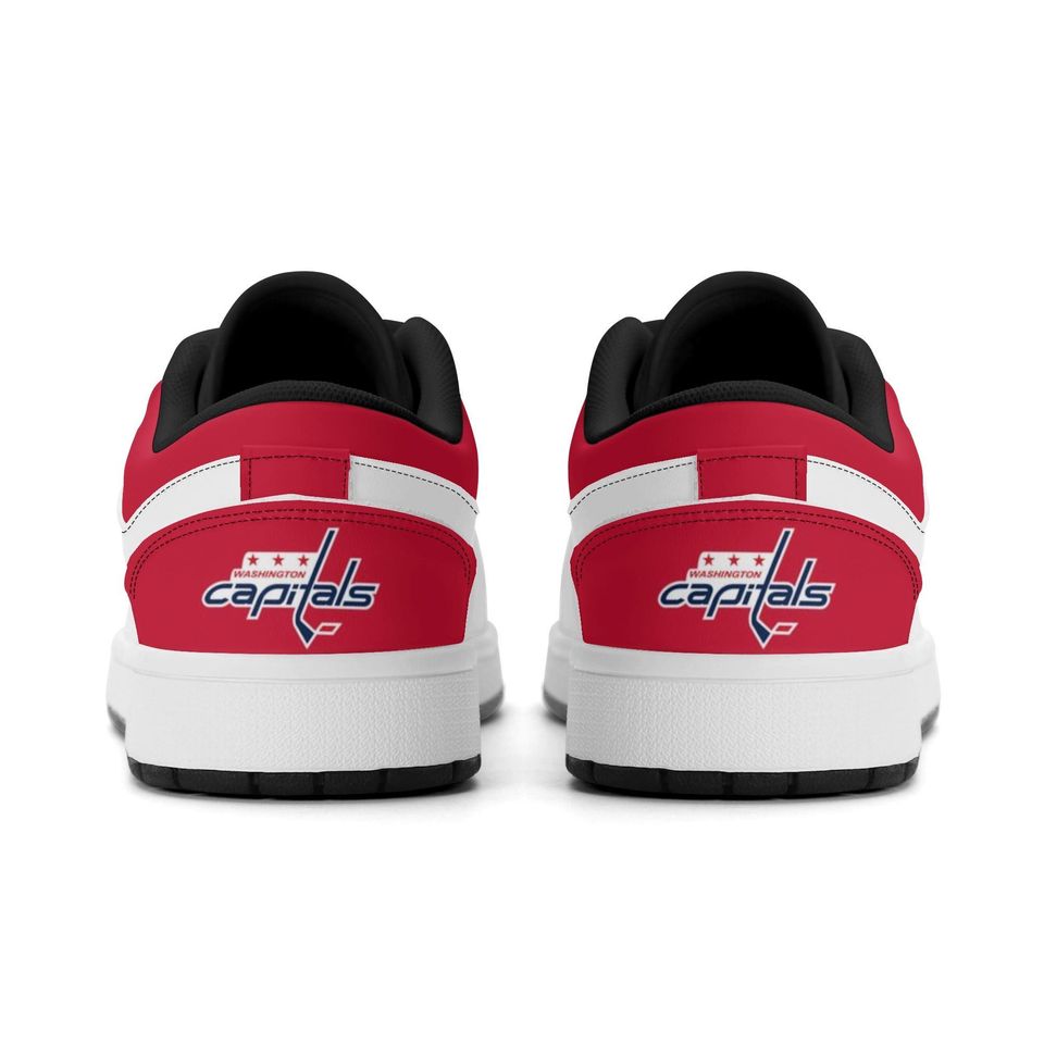 Washington Capitals Low Top Sneakers, NHL Fan Shoes, Gift for Hockey Lovers