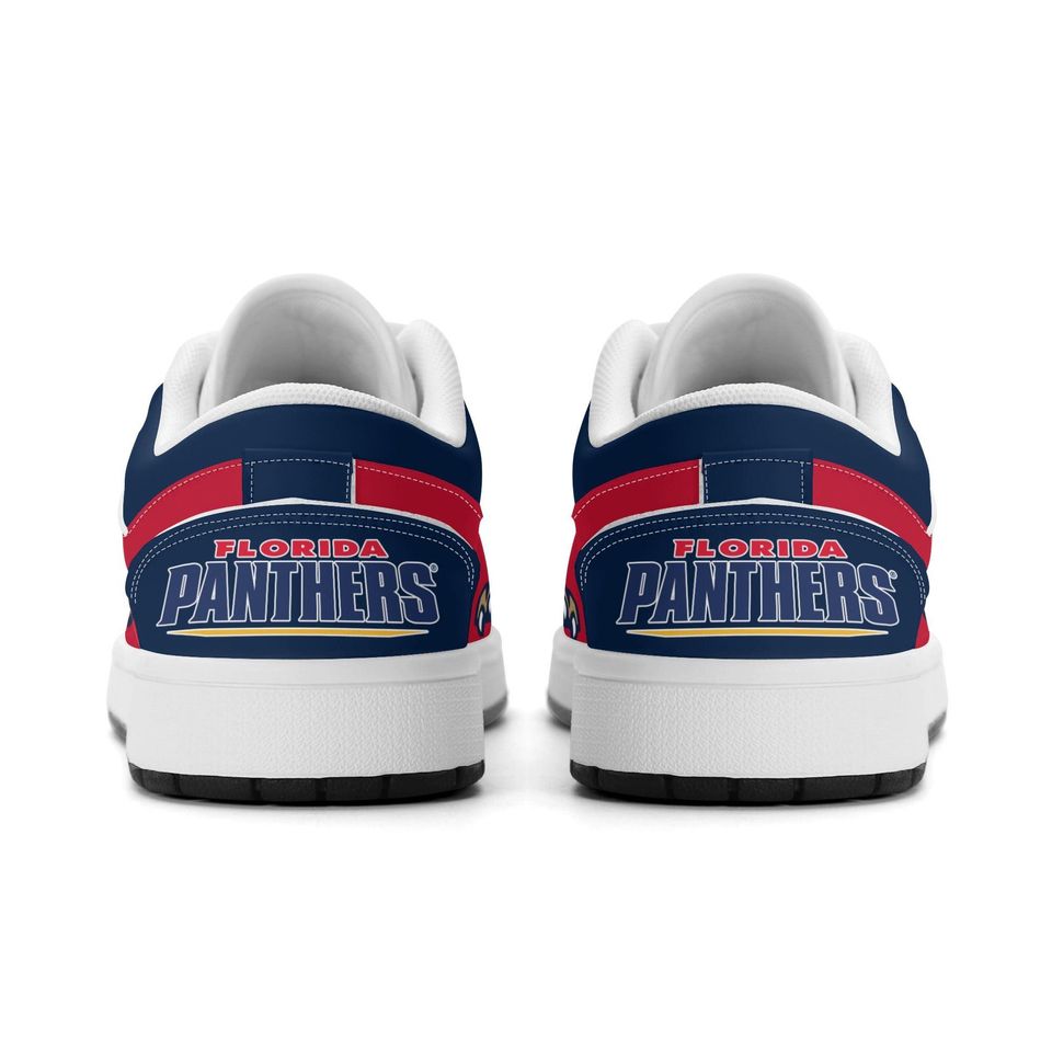 Florida Panthers Low Top Sneakers, NHL Fan Shoes, Gift for Hockey Lovers