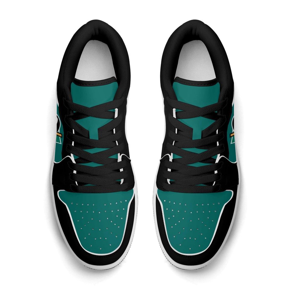 Mighty Ducks Low Top Sneakers, NHL Fan Shoes, Gift for Hockey Lovers