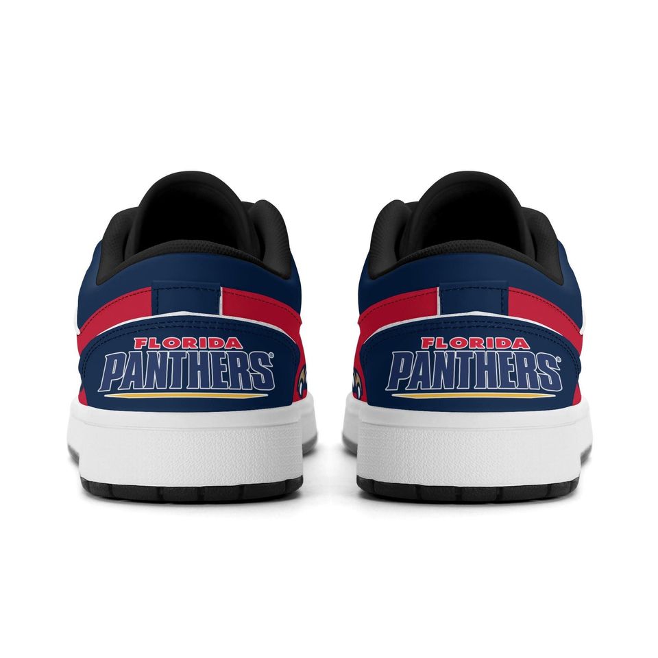Florida Panthers Low Top Sneakers, NHL Fan Shoes, Gift for Hockey Lovers