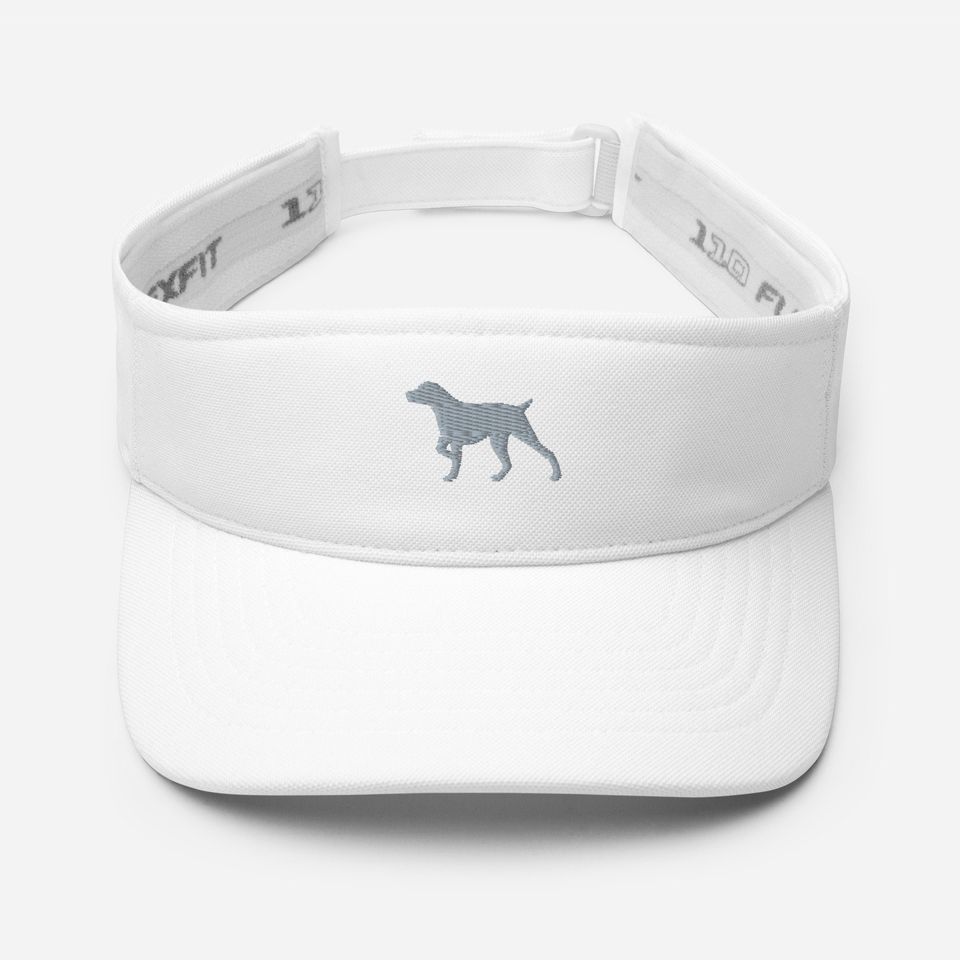 German Pointer Embroidered Sun Visor Hat, Unisex Dog Mom Dad Summer Cap