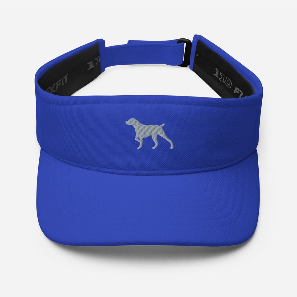 German Pointer Embroidered Sun Visor Hat, Unisex Dog Mom Dad Summer Cap