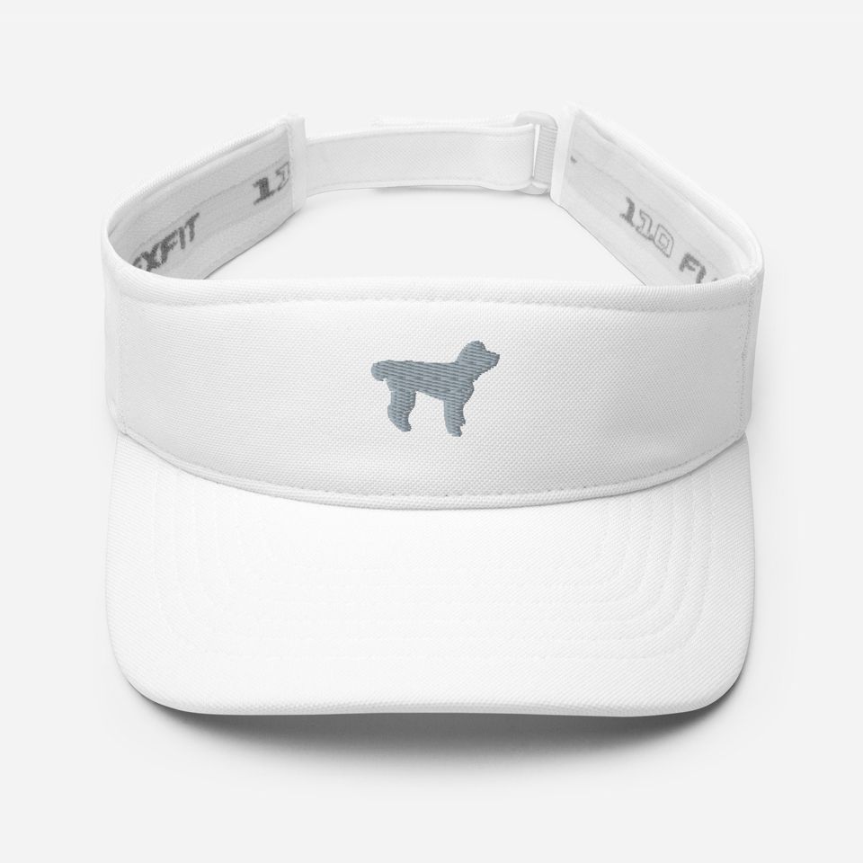 Aussiedoodle Embroidered Sun Visor Hat, Unisex Summer Cap