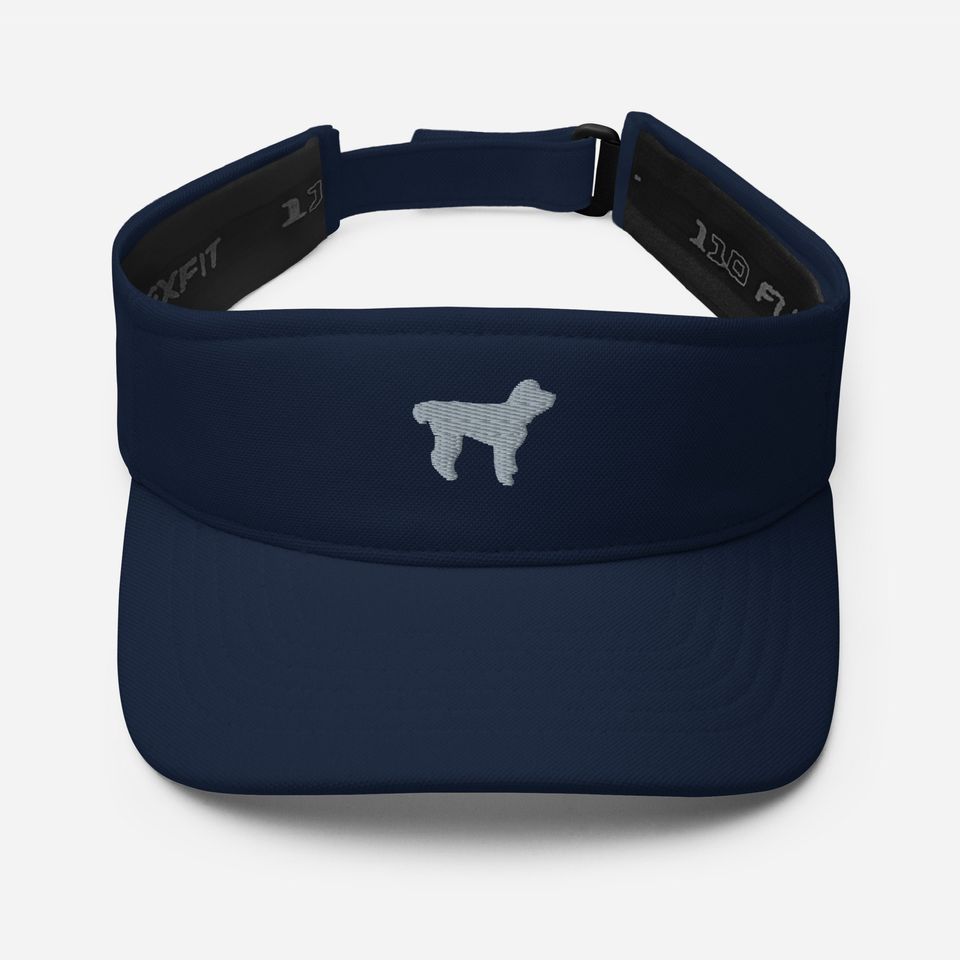 Aussiedoodle Embroidered Sun Visor Hat, Unisex Summer Cap