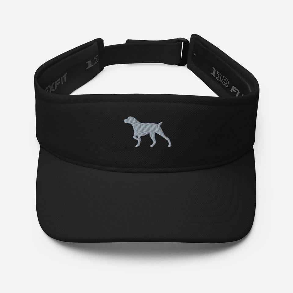 German Pointer Embroidered Sun Visor Hat, Unisex Dog Mom Dad Summer Cap