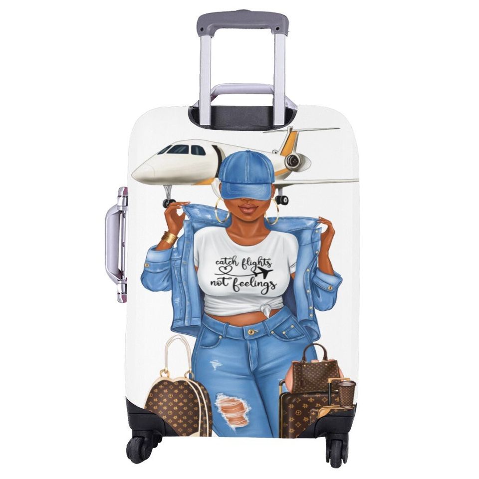 Diva's Catch Flights not Feelings Luggage Cover