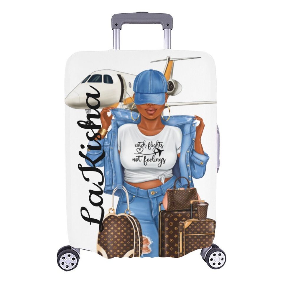 Diva's Catch Flights not Feelings Luggage Cover